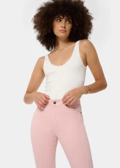 CARLA SATEN - Pantalon | Flared fit - Taille haute | Taille en pouces