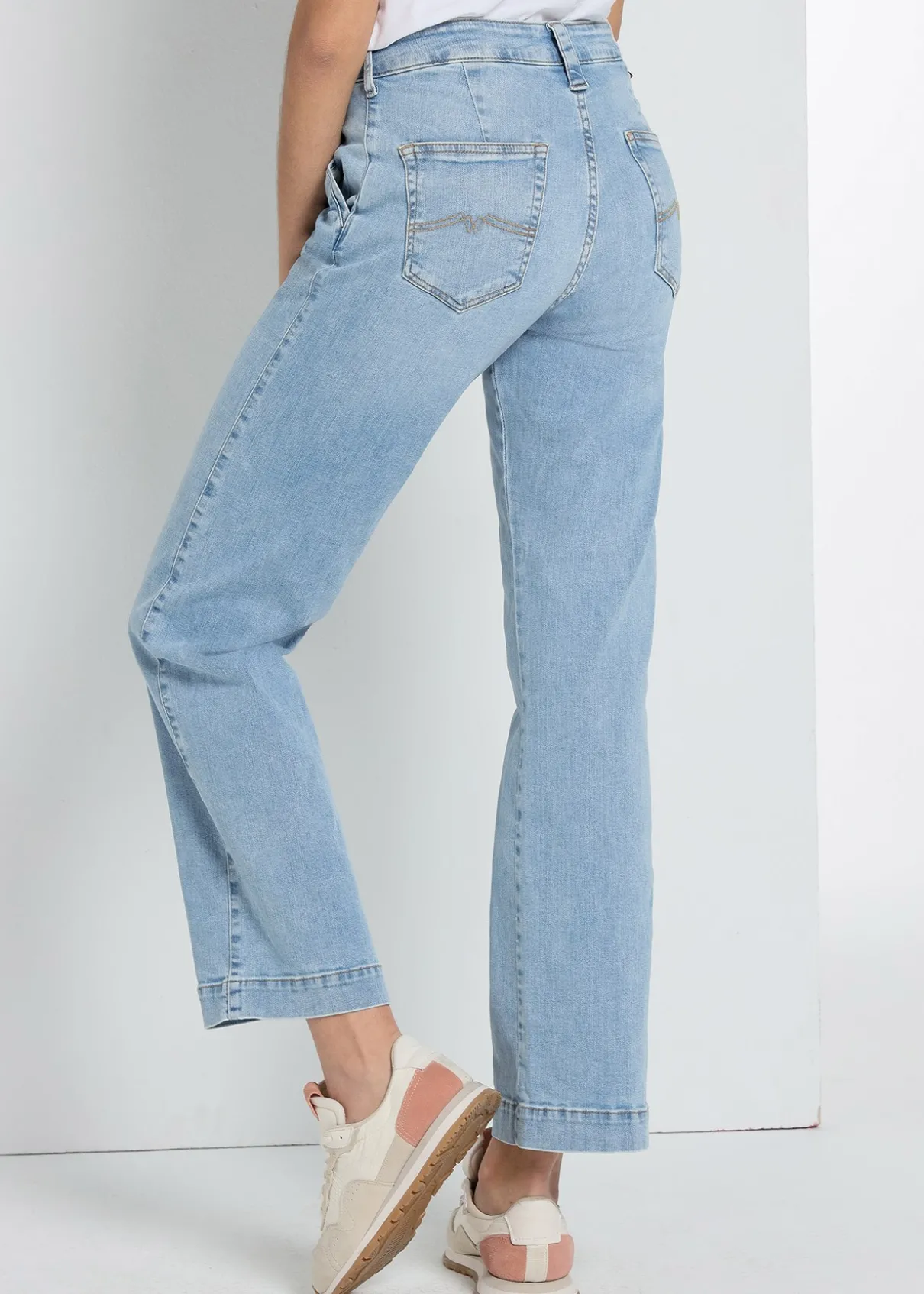 Chino Jambe Large Droite | Olivia-Ariane