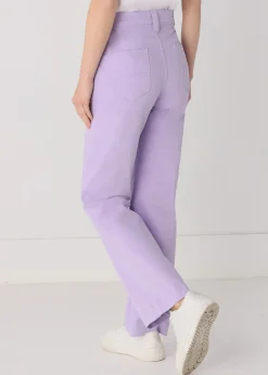 Chino Olivia Nectar | Taille haute - Coupe large droite | Taille en pouces