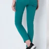 ENYA SATEN - Pantalon skinny - Taille très basse - Coupe cheville - Taille en pouces
