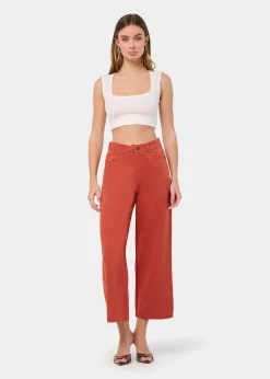 JEAN AURORA-YONNE Medium Box Straight Wide Crop | Taille en pouces