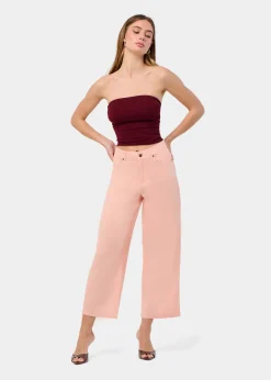 JEAN AURORA-YONNE Medium Box Straight Wide Crop | Taille en pouces