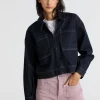 LUCIA MONTANA - Veste en jean crop