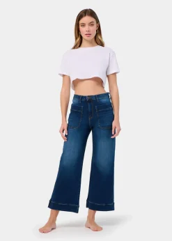 MARTINA-VADE JEANS Coupe moyenne à jambe large | Taille en pouces