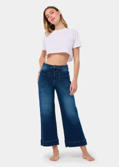 MARTINA-VADE JEANS Coupe moyenne à jambe large | Taille en pouces