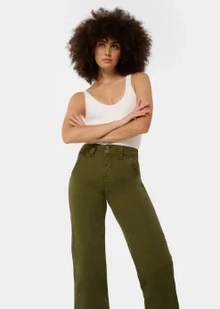 OLIVIA PAGE - Pantalon | Coupe jambe large | Taille en pouces