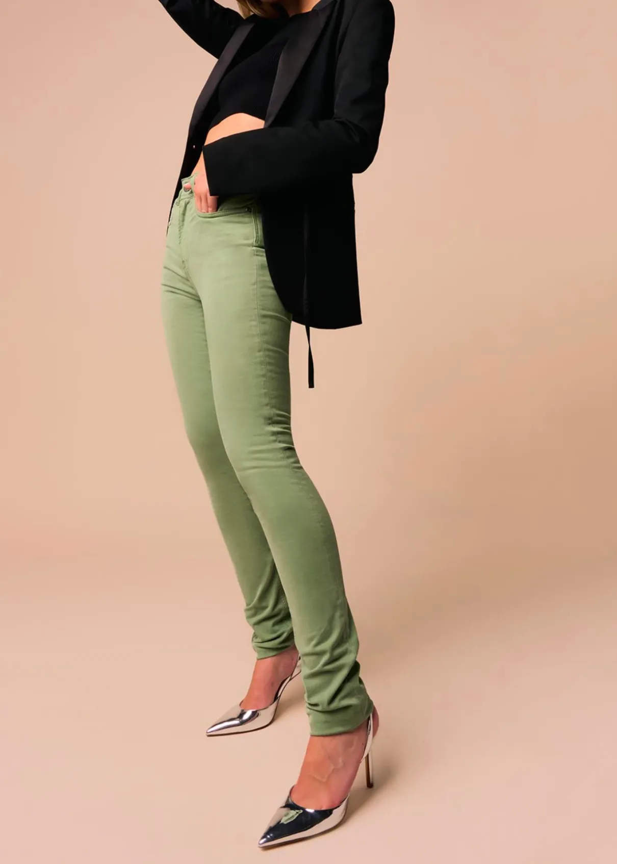 Pantalon | Nouflore-Satin Pêche