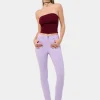 PANTALON NOUFLORE-ENOVA COULEUR pêche Box Medium Slim | Taille en pouces