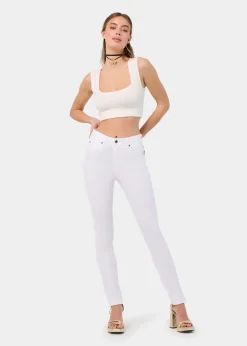 PANTALON NOUFLORE-ENOVA COULEUR pêche Box Medium Slim | Taille en pouces