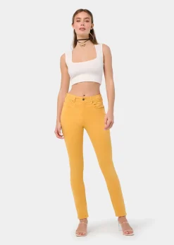 PANTALON NOUFLORE-ENOVA COULEUR pêche Box Medium Slim | Taille en pouces